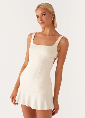 Formal Aura Comfy Comfort Someone New Mini Dress - Yellow