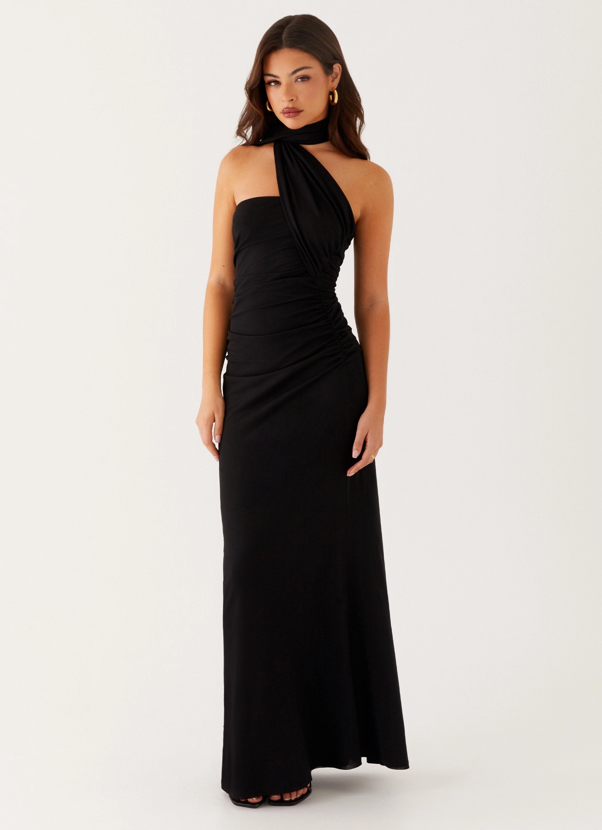Songbird Maxi Dress - Black Relaxed work dress