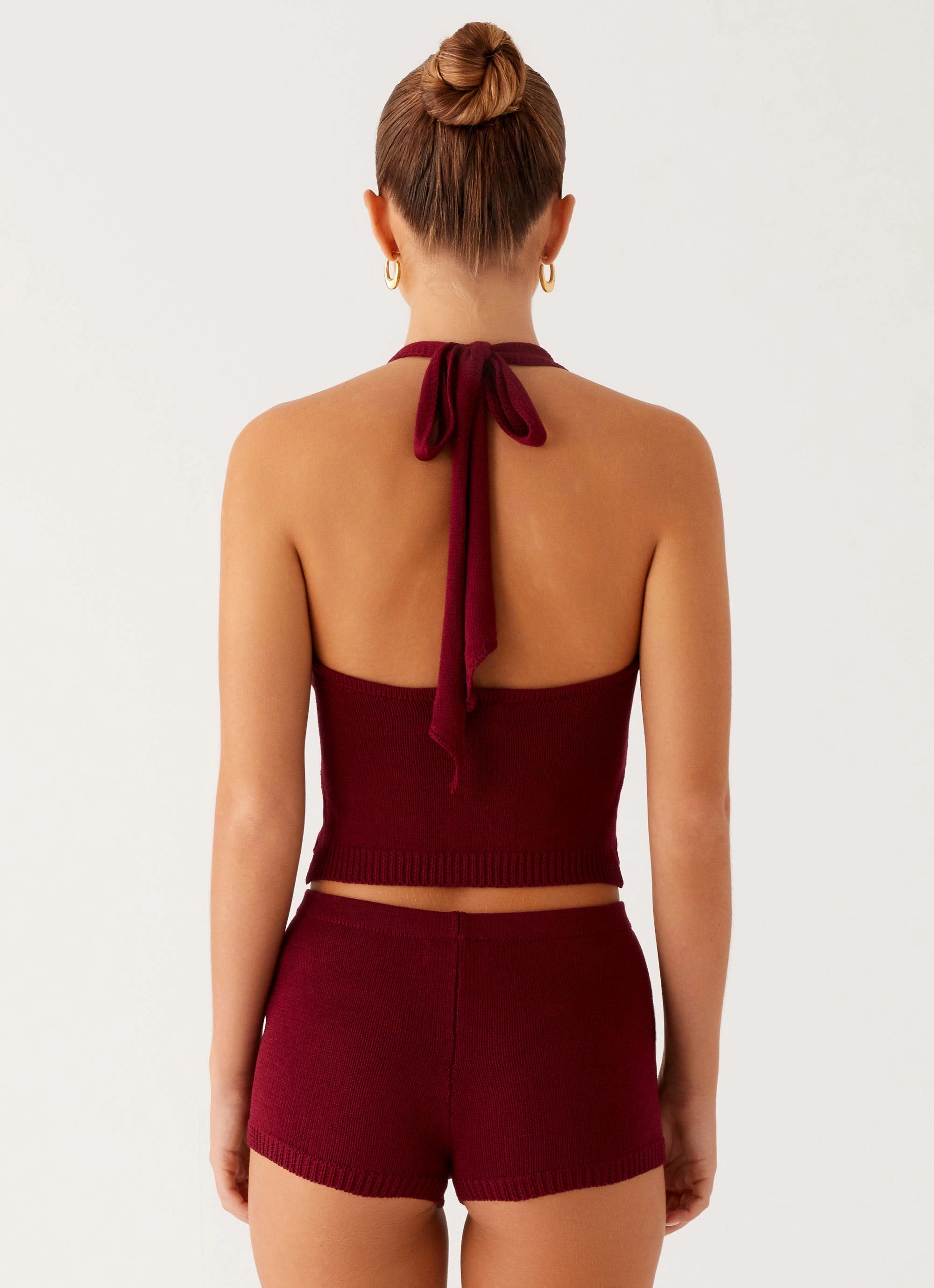 Miffy Mini Shorts - Maroon Abrasion Proof Fabric