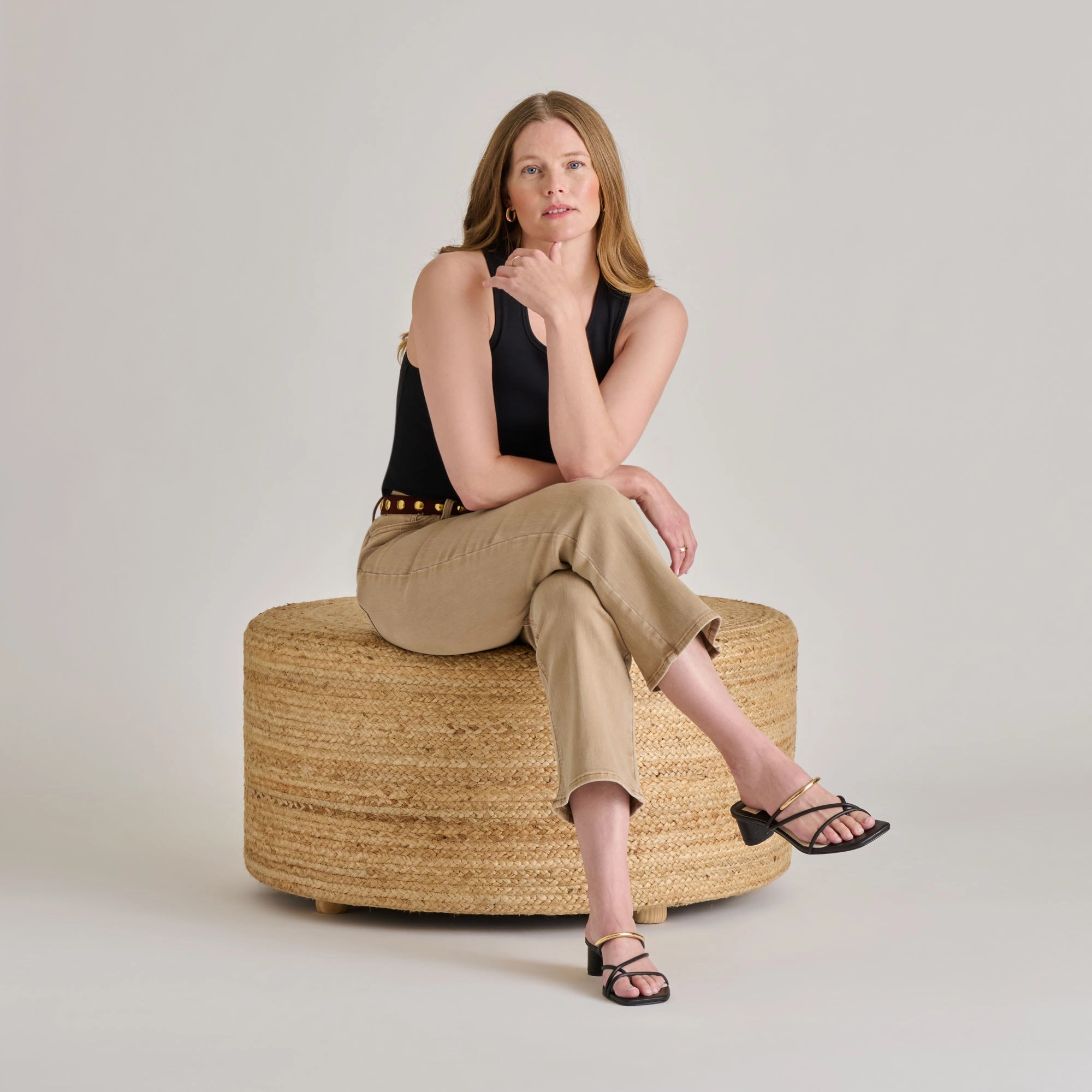 NAIRA HEELS BLACK LEATHER Eye Catching