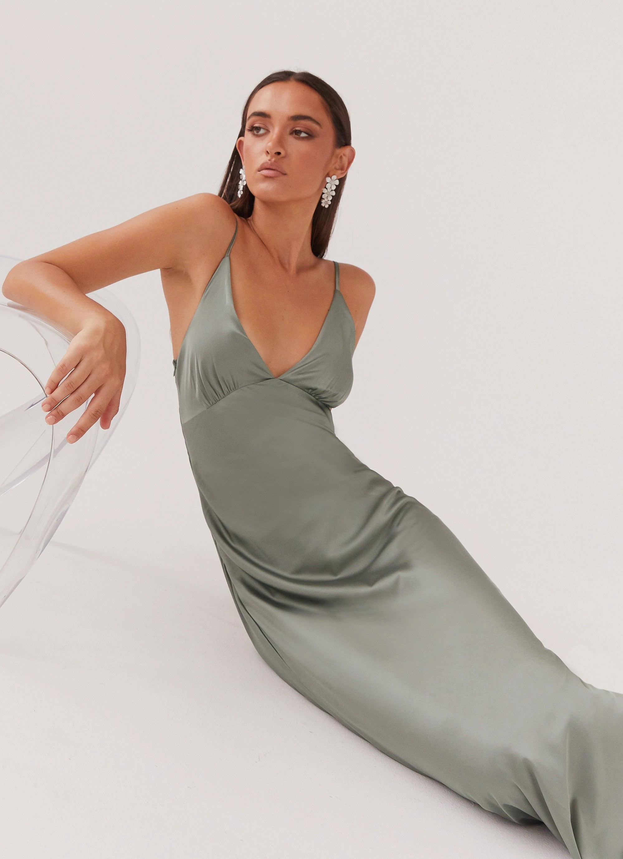 Sorrento Sun Maxi Dress - Teal loose silhouette