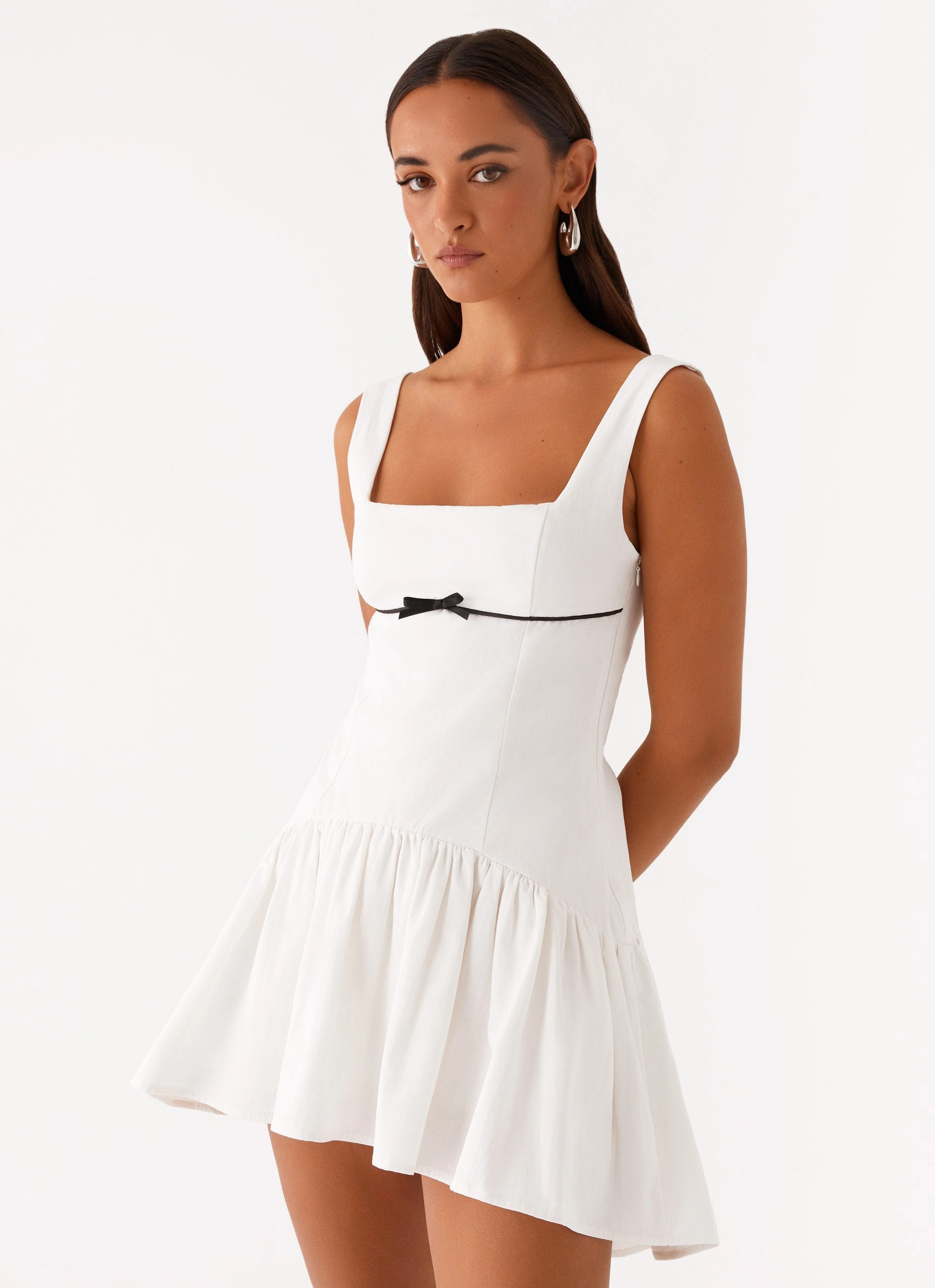 Gentle Aesthetic Jolene Mini Dress - White