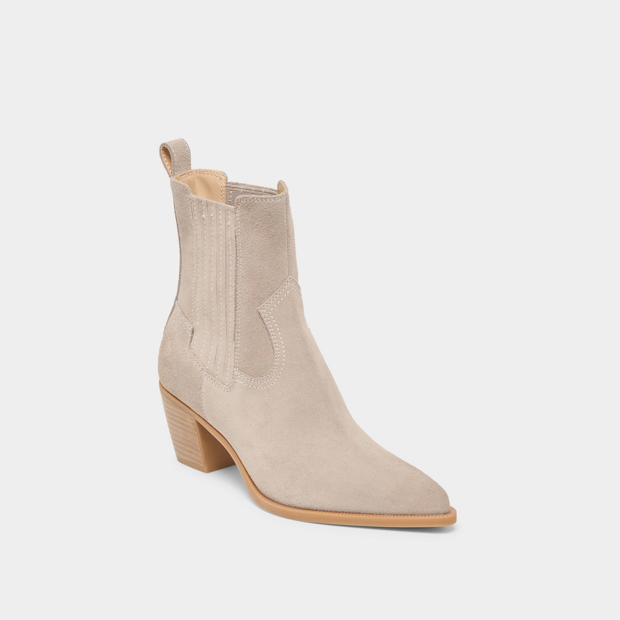 Shock Absorbing Technology Young Professional SLIM BOOTIES TAUPE SUEDE
