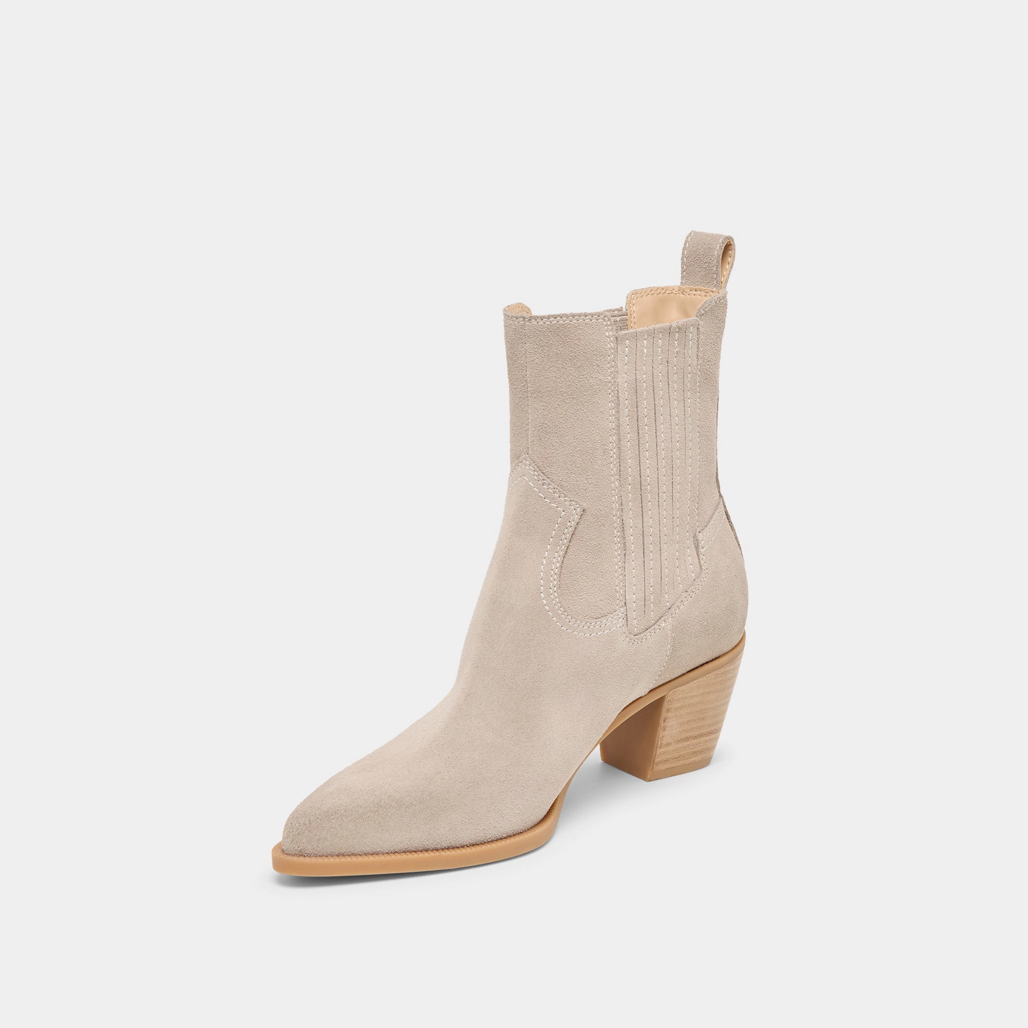 High Traction Rough Terrain SLIM BOOTIES TAUPE SUEDE