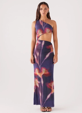 Movement Friendly All-Day Fit Shadows In The Sun Mesh Maxi Dress - Ember Rose