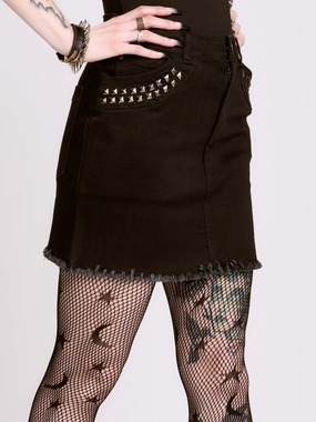 Cozy Movement Studded Denim Skirt