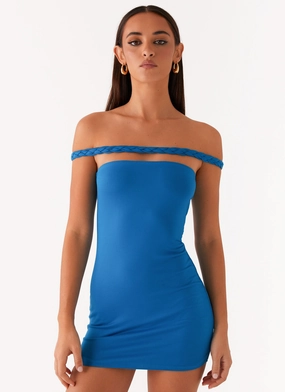 Sunday Sun Mini Dress - Royal Blue Simple Flow Euro Touch