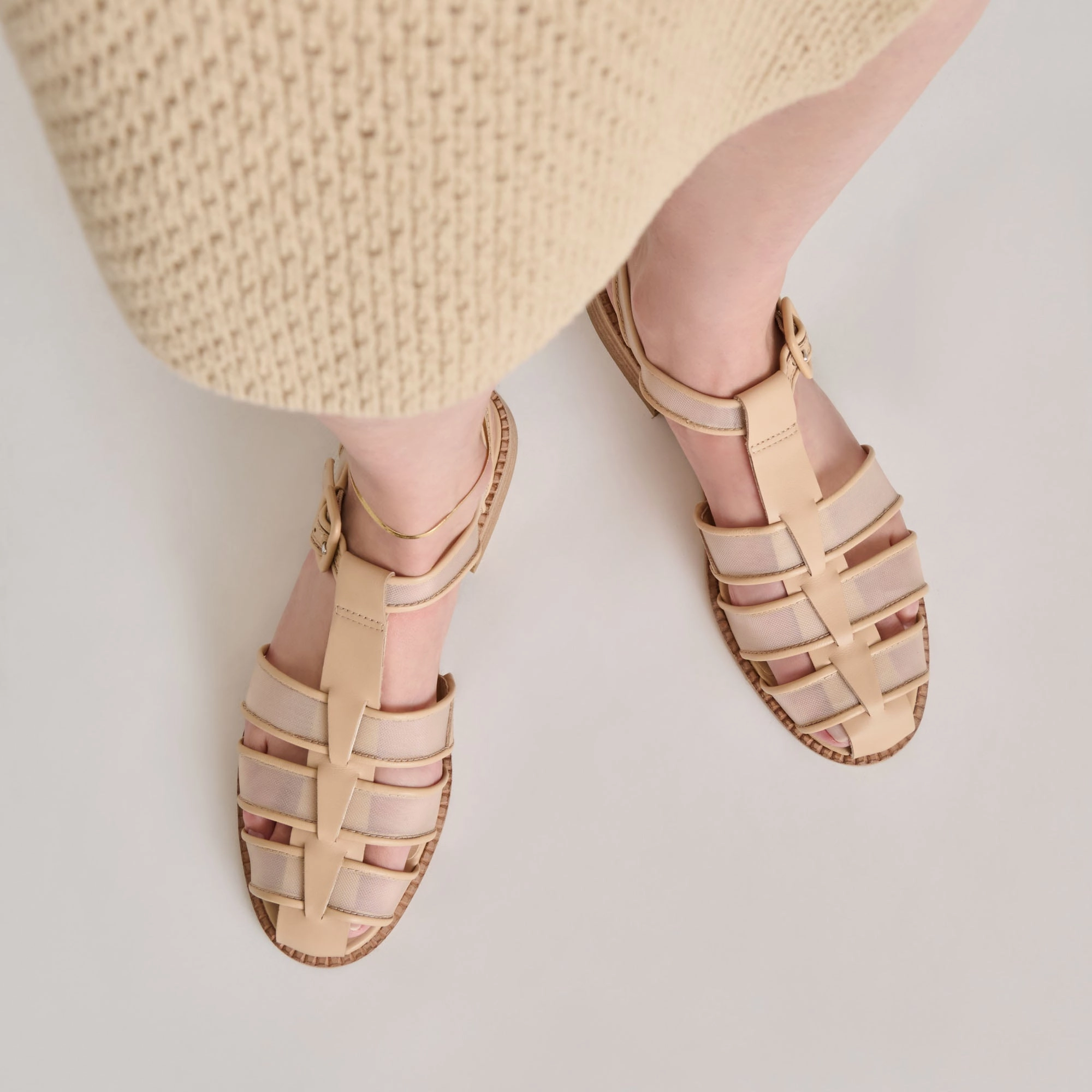 HOLIS MESH SANDALS PRALINE MESH Flexible Travel Sandals