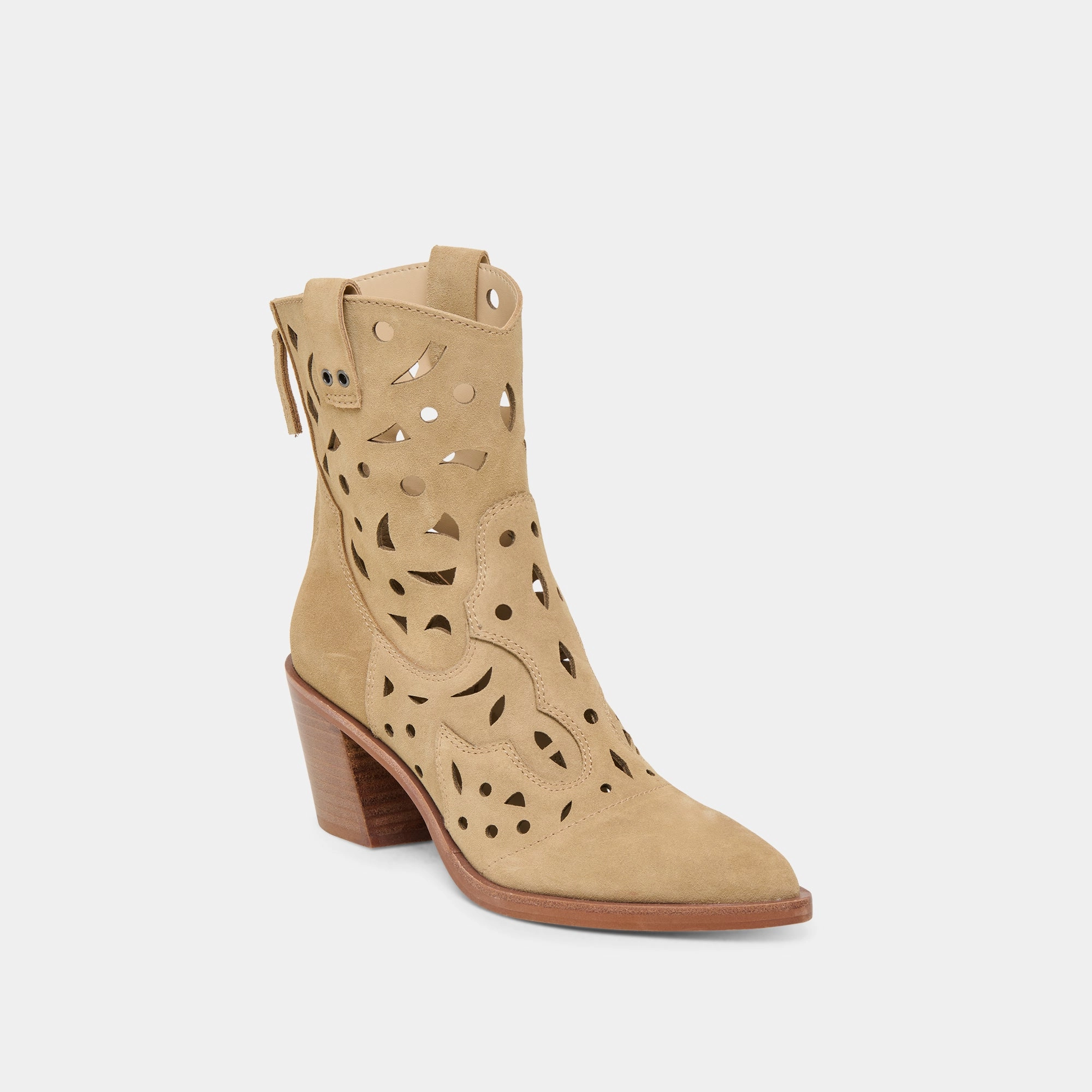 ZENOBI BOOTIES DK TAUPE SUEDE Heavy Grip Stable Support Backcountry Camper