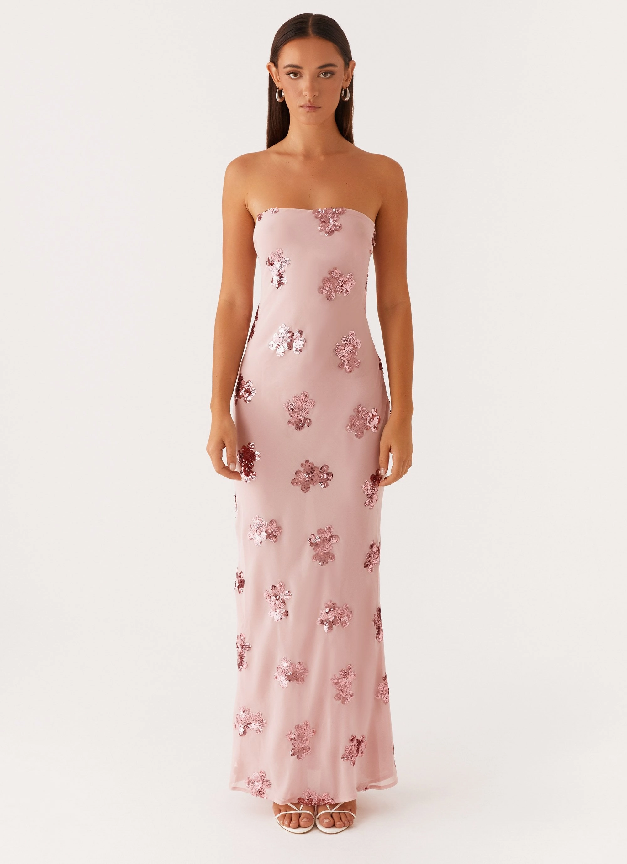 Sweet Escape Sequin Maxi Dress - Baby Pink Lightweight Feel Practical-Style