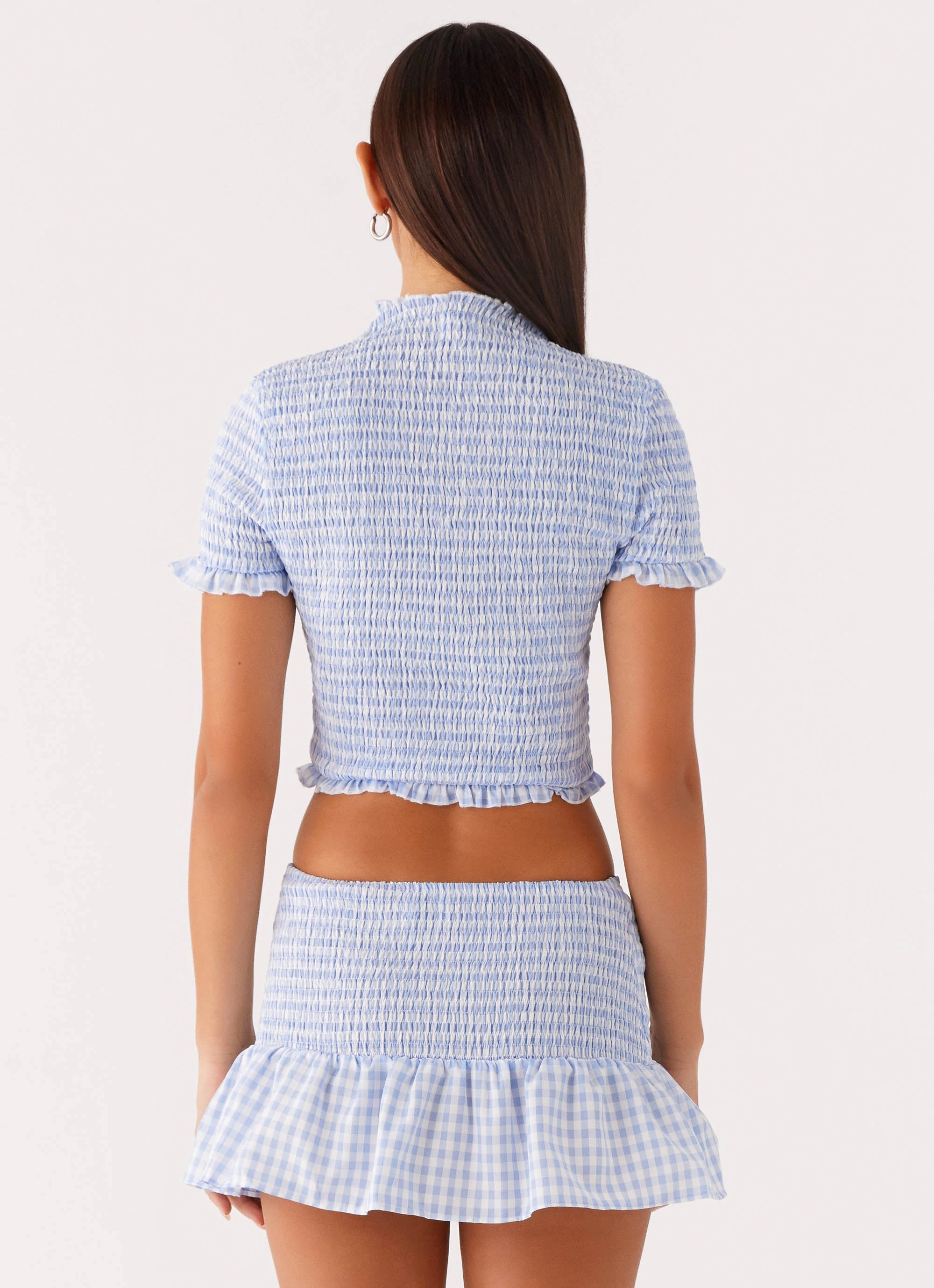 Sweetest Pie T-Shirt - Baby Blue Gingham Classic Look