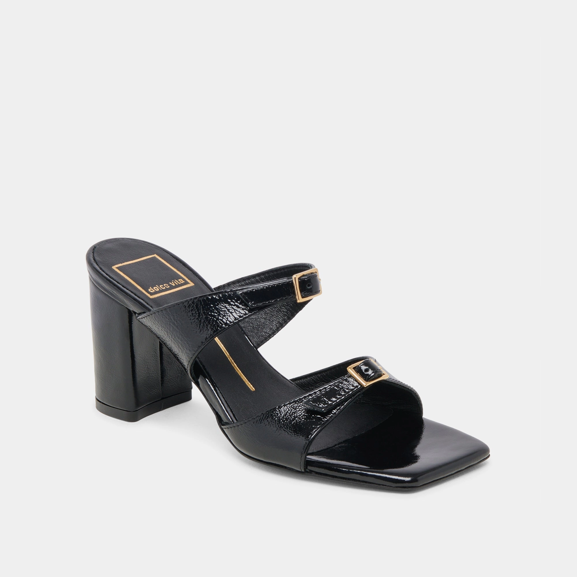 Special Touch Statement Heel SHANE HEELS MIDNIGHT CRINKLE PATENT