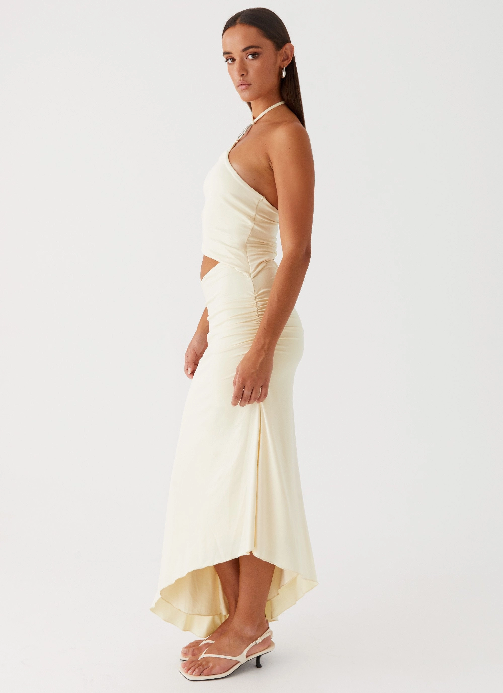 Luxury Feel Tasha Maxi Dress - Lemon