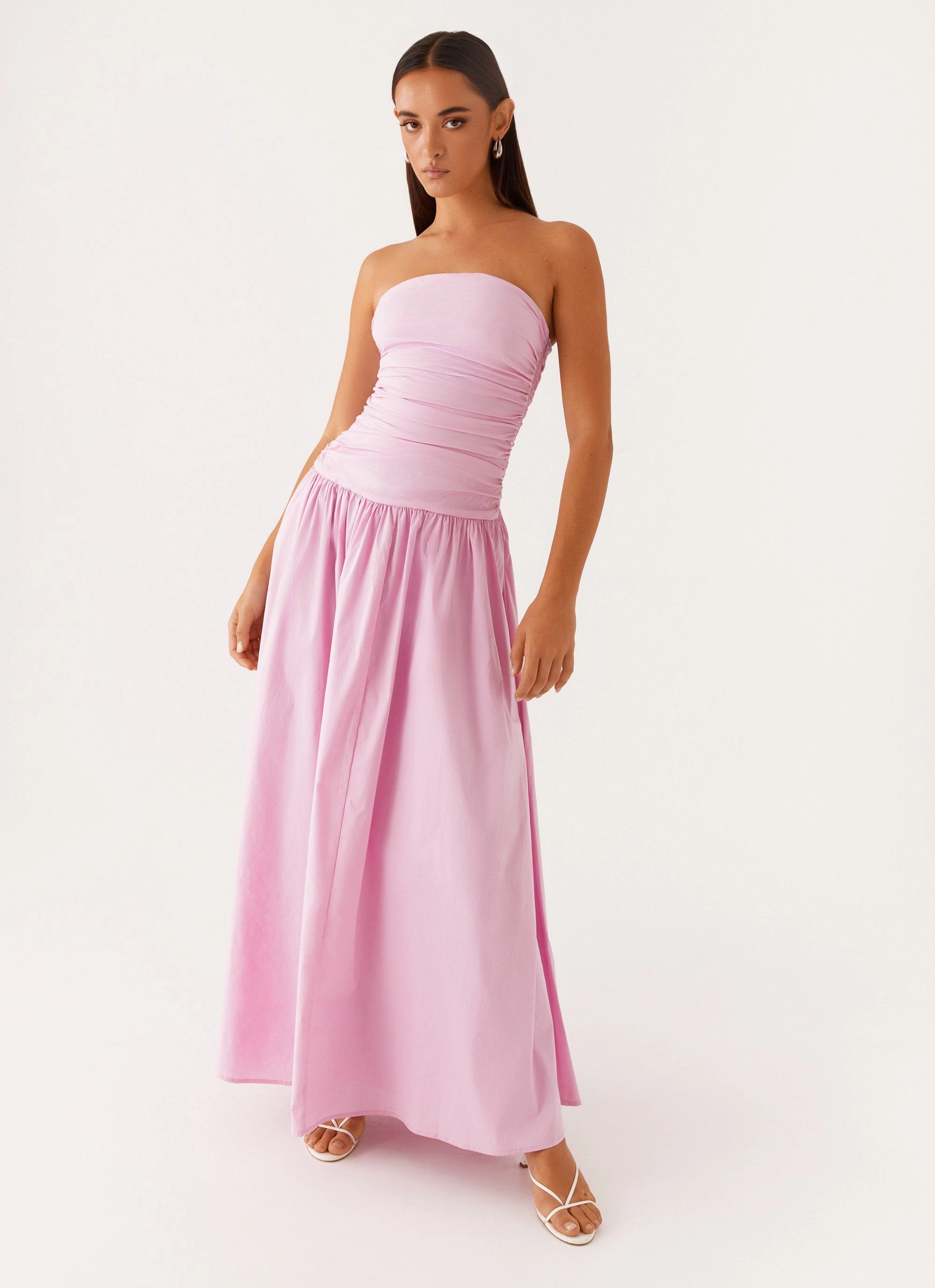 Fresh Glow breathable-mesh Carmel Maxi Dress - Pink