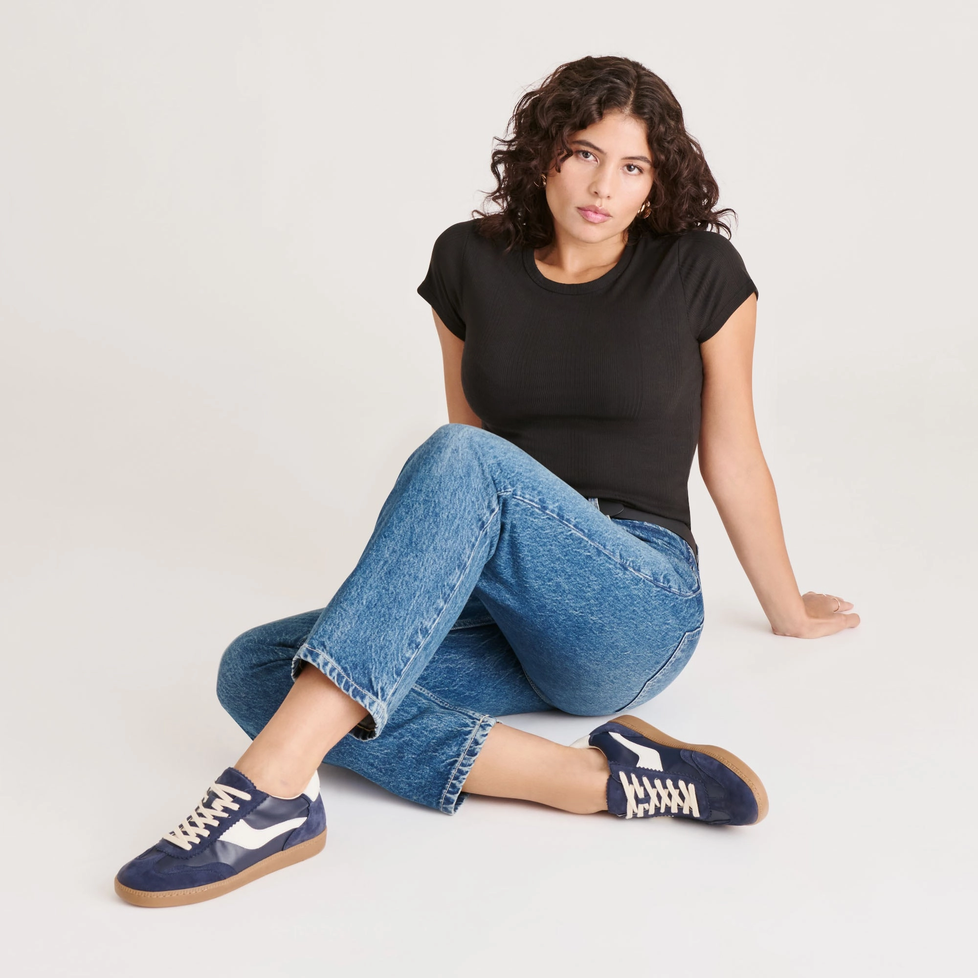 Sports Class Outdoor Leisure NOTICE SNEAKERS NAVY SUEDE