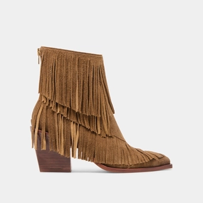 Neutral Pair Comfort Lining Rainy Days TOREY BOOTIES CHESTNUT SUEDE