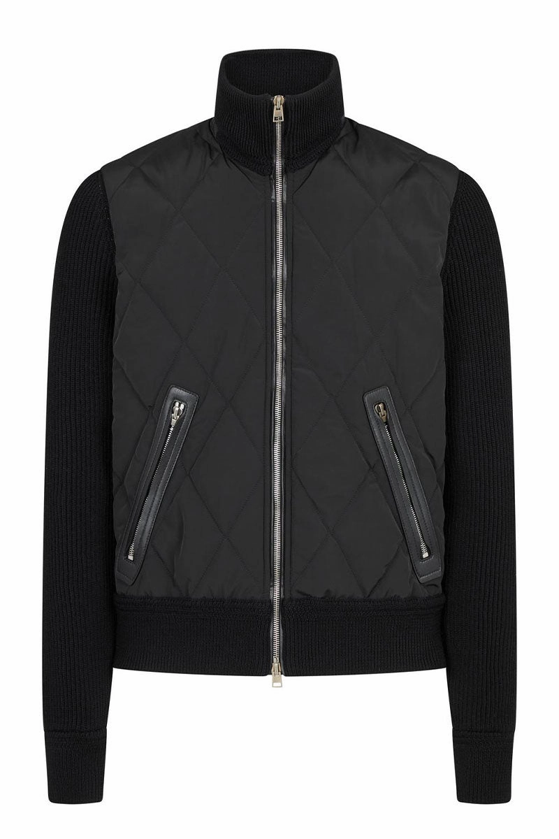 Quilted Nylon Merino Full-Zip TearResistantFabric Adjustable Cuff System