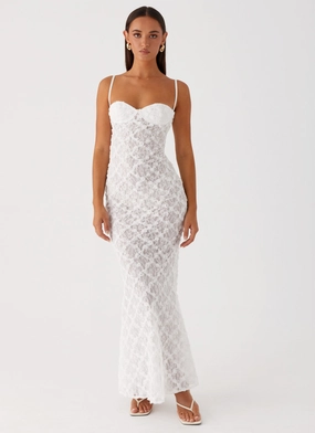 That Girl Maxi Dress - White Elegant Motion