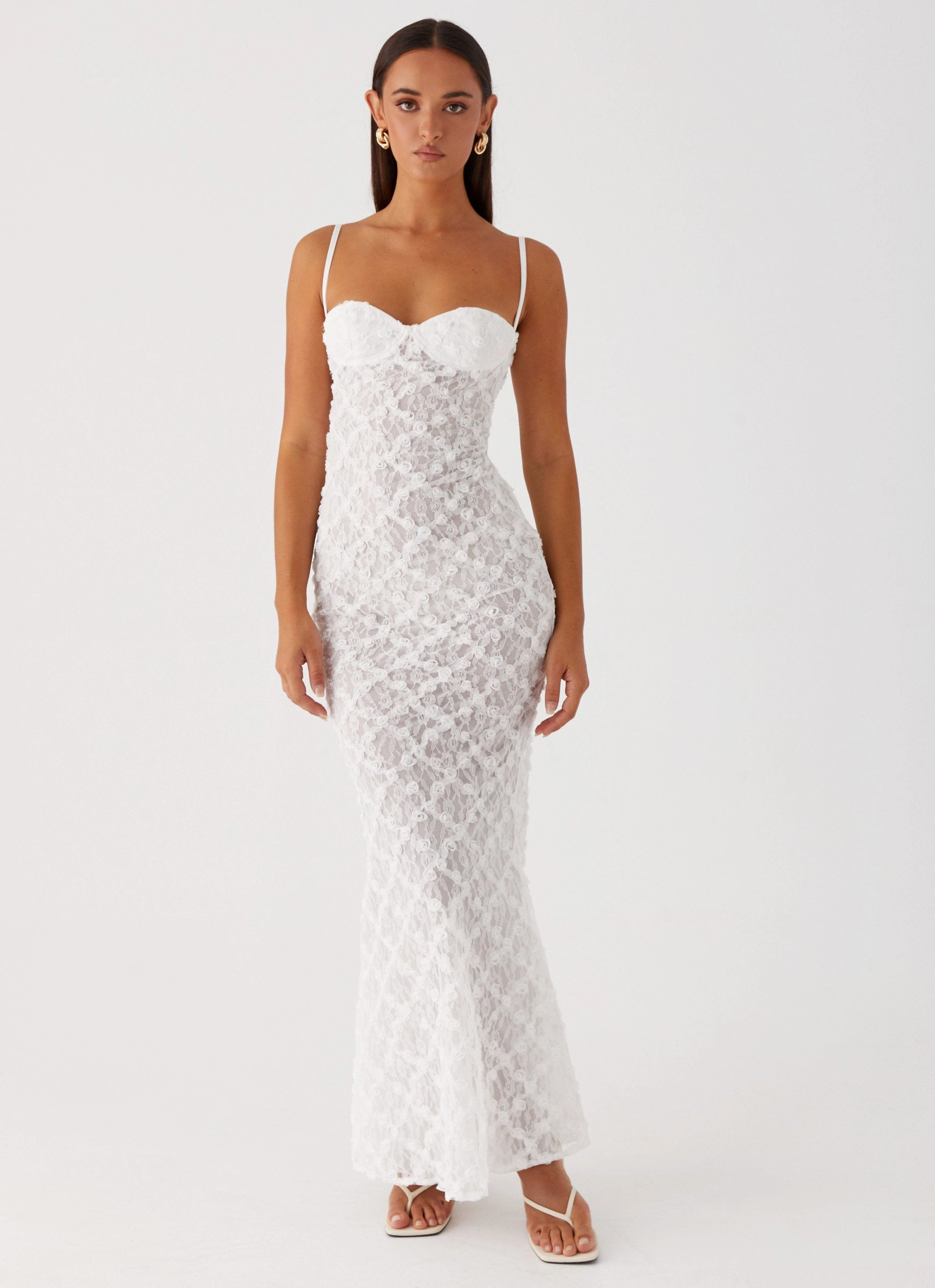 That Girl Maxi Dress - White Elegant Motion