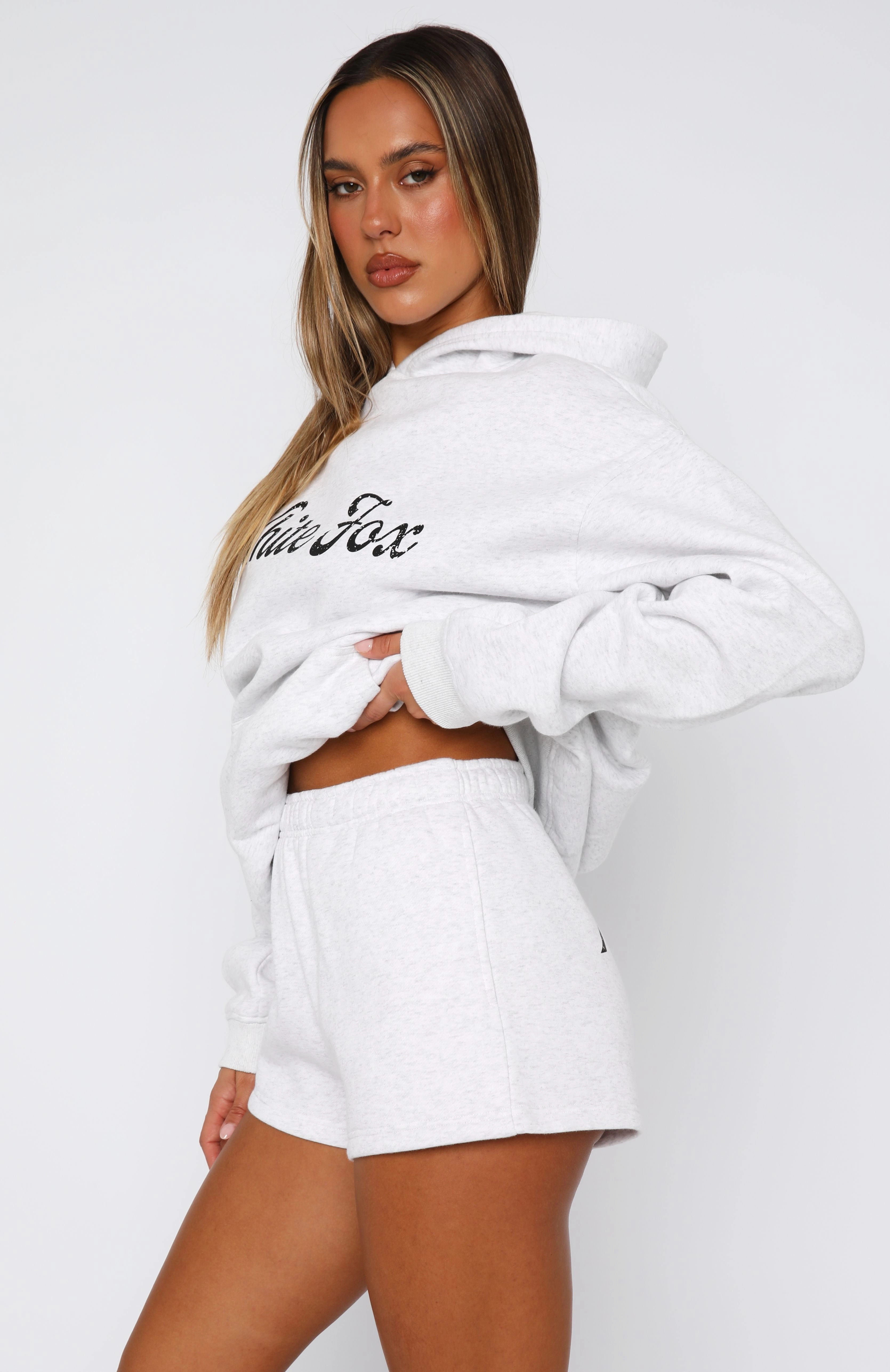 The Good Life Lounge Shorts Grey Marle Light Weight