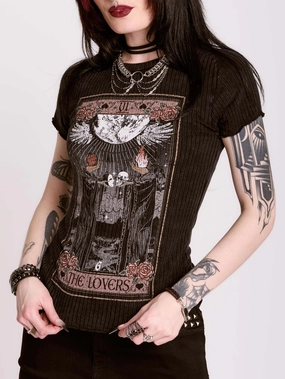 Denim combination The Lovers Tarot Top