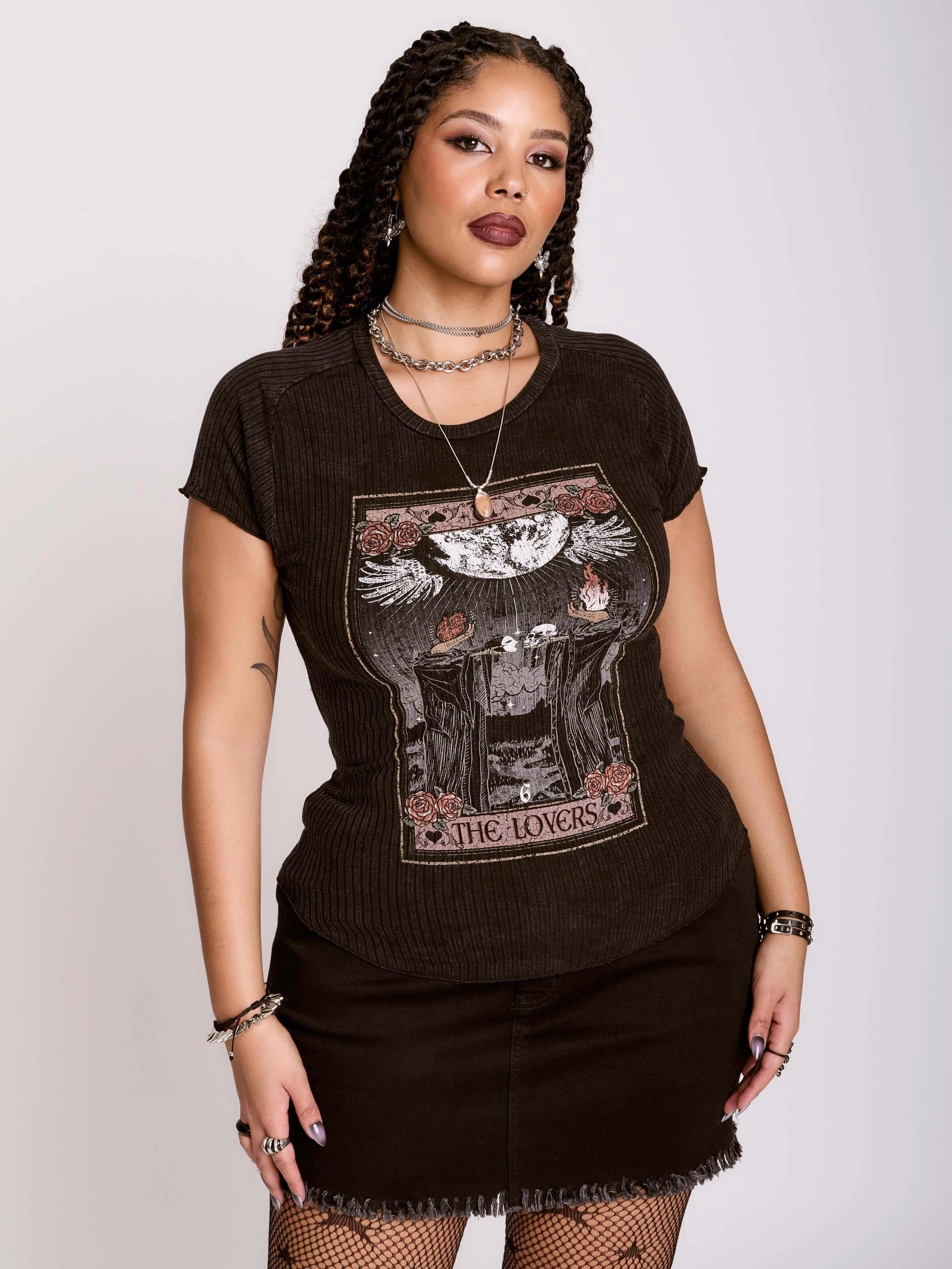 The Lovers Tarot Top Moisture Wicking Technology Low Profile Collar