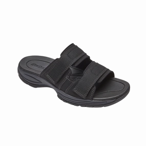 Men's Newport Waterproof Slide - Black (4E Width) Simple Footwear