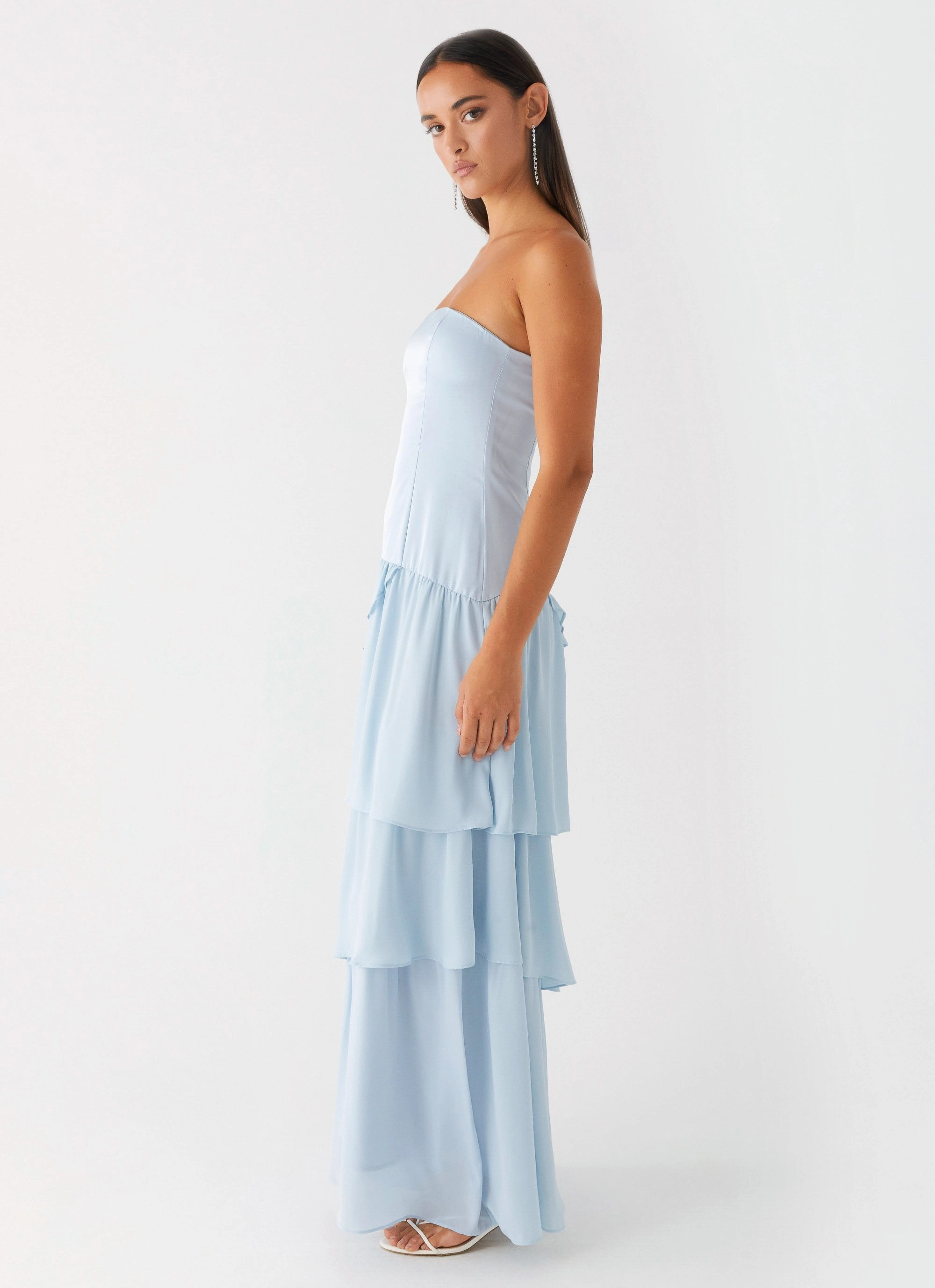 Our Story Maxi Dress - Pastel Blue Office Mood