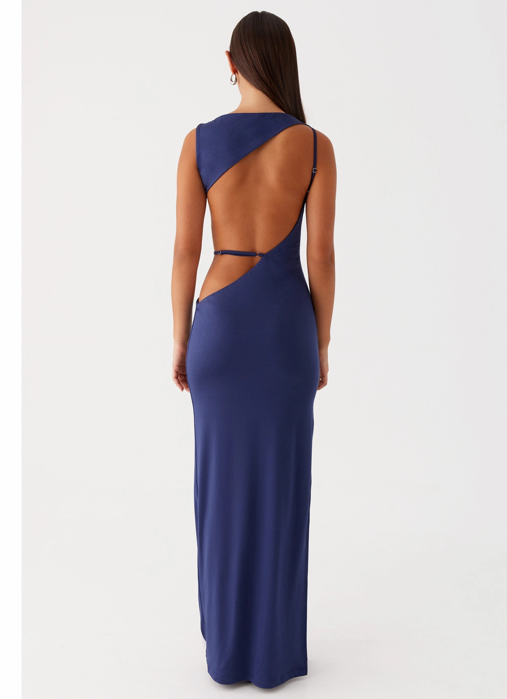 Sutton Maxi Dress - Navy Flattering bodycon dress SmoothEdgeFinish