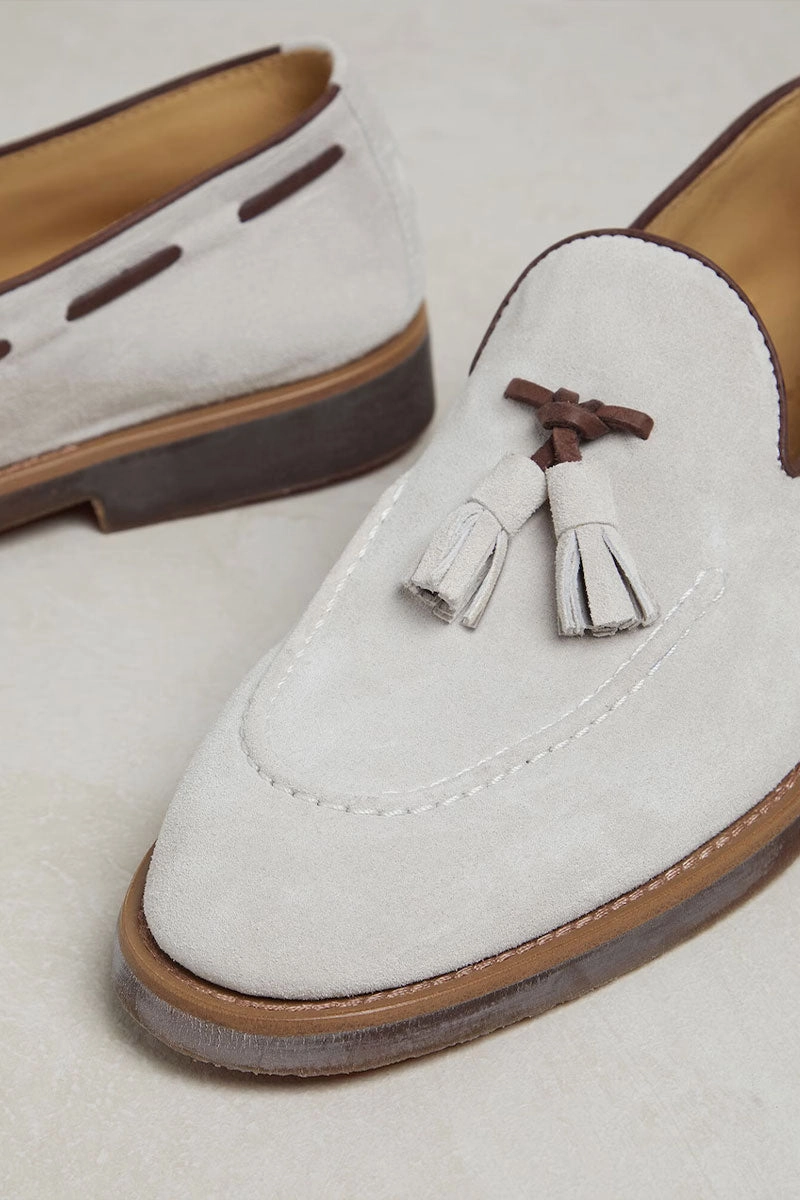 Suede Tassel Loafers Work Readywear Walk Long