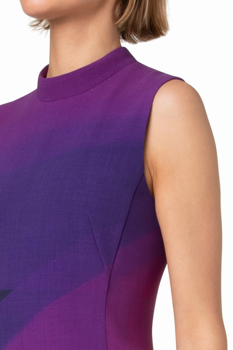 Alta Magenta Sheath Dress Timeless Soft Layered Design