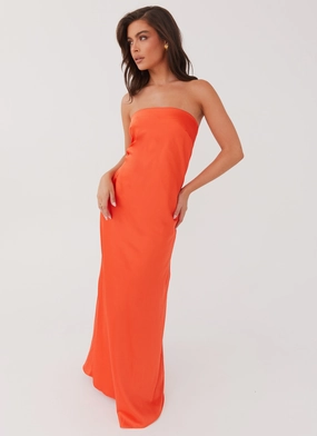 Versatile Layers Chantelle Strapless Maxi Dress - Sunset