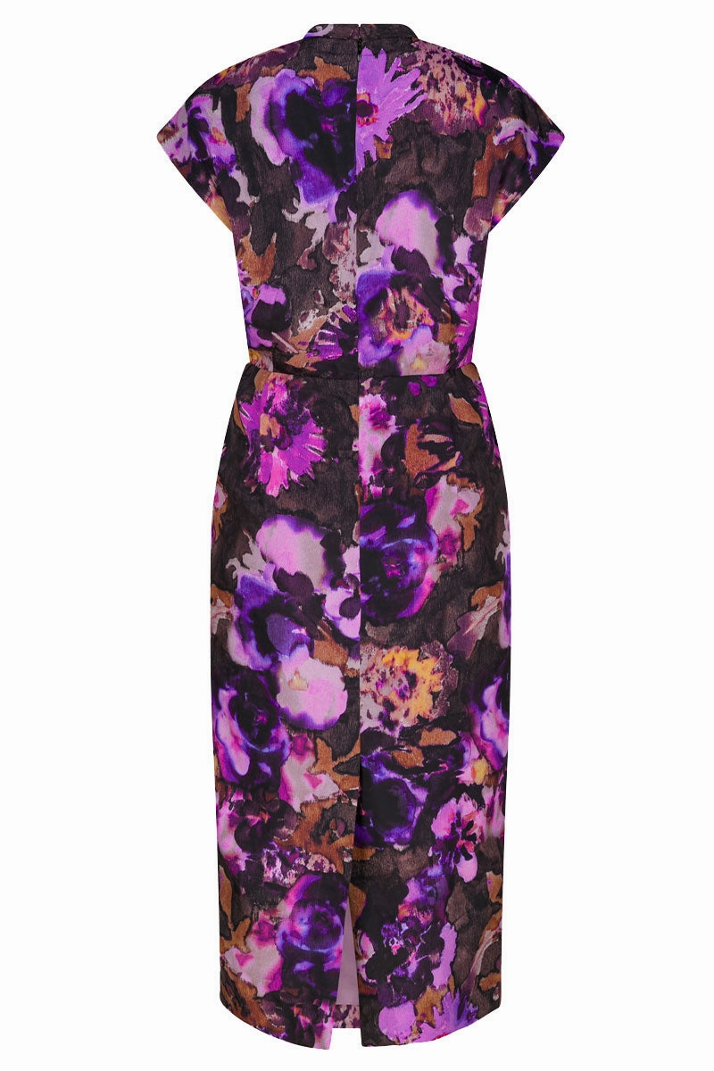 Dormos Ink Flower Dress Timeless Beauty Thermal-Lined