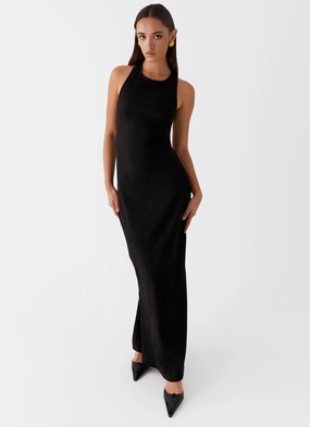 Alice Cut Out Maxi Dress - Black London Edge Bold Look