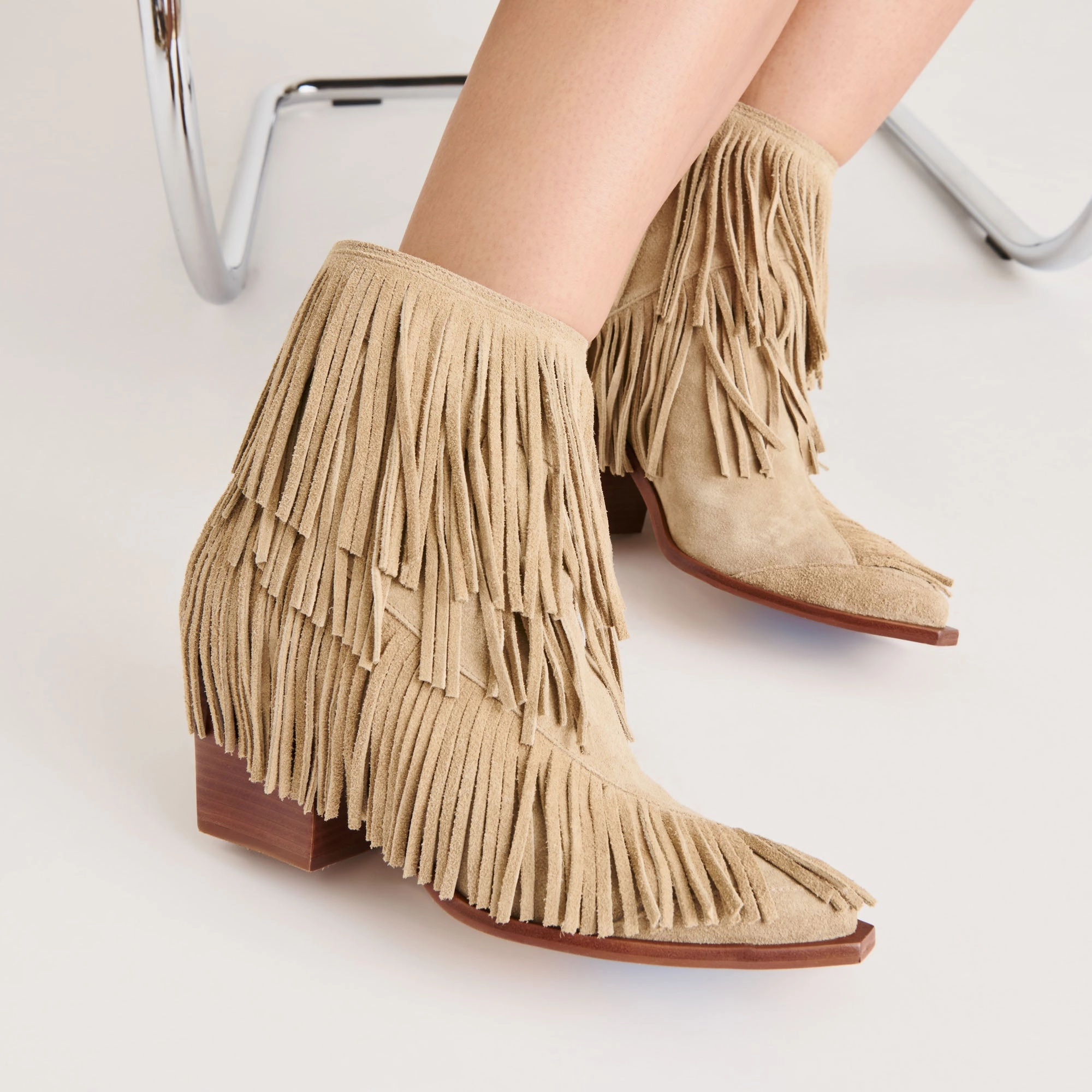 Brave Path Sleek Fit TOREY BOOTIES DK TAUPE SUEDE