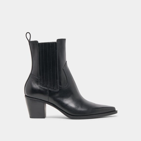 Breathable Windy Weather SLIM BOOTIES BLACK LEATHER