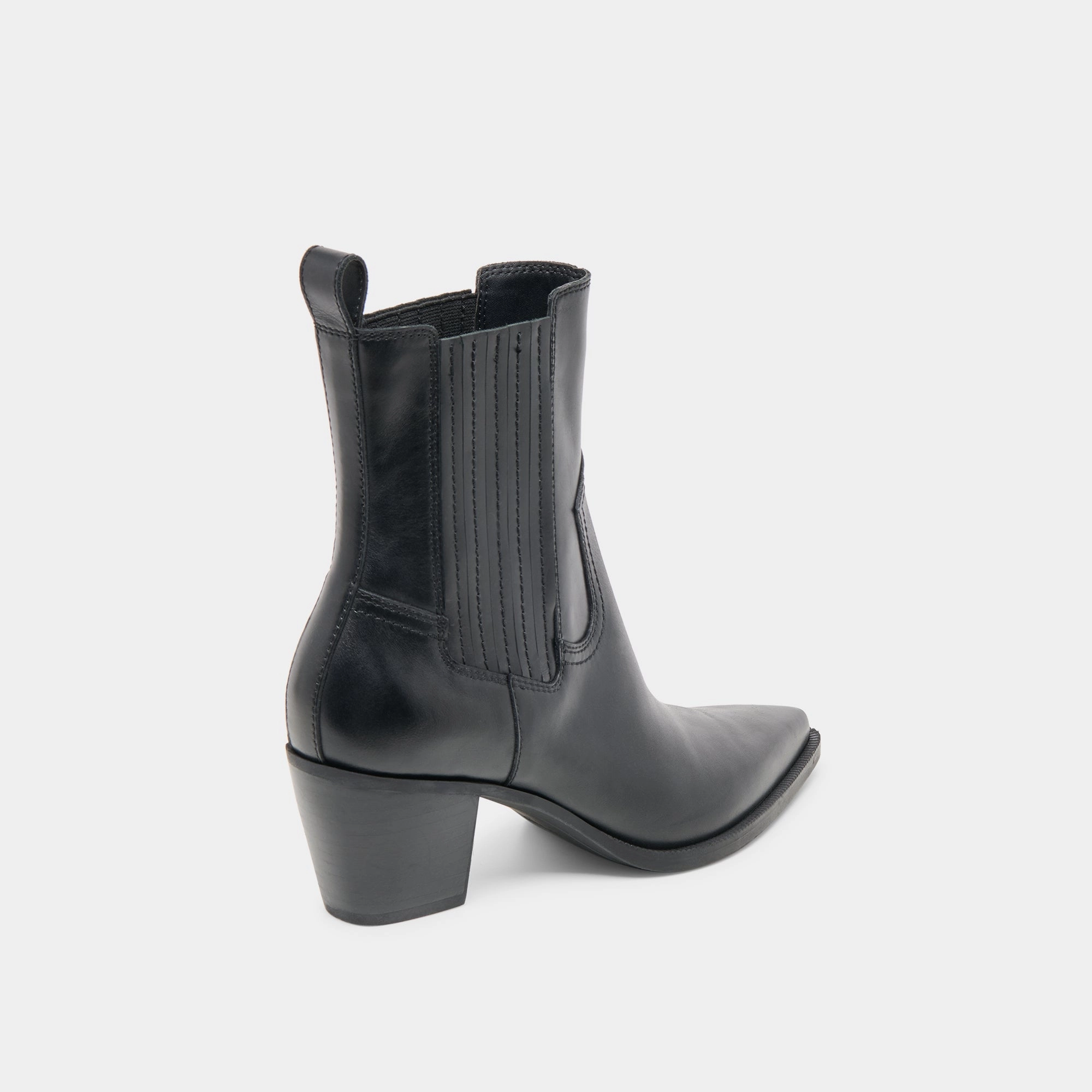 SLIM BOOTIES BLACK LEATHER Indoor Use