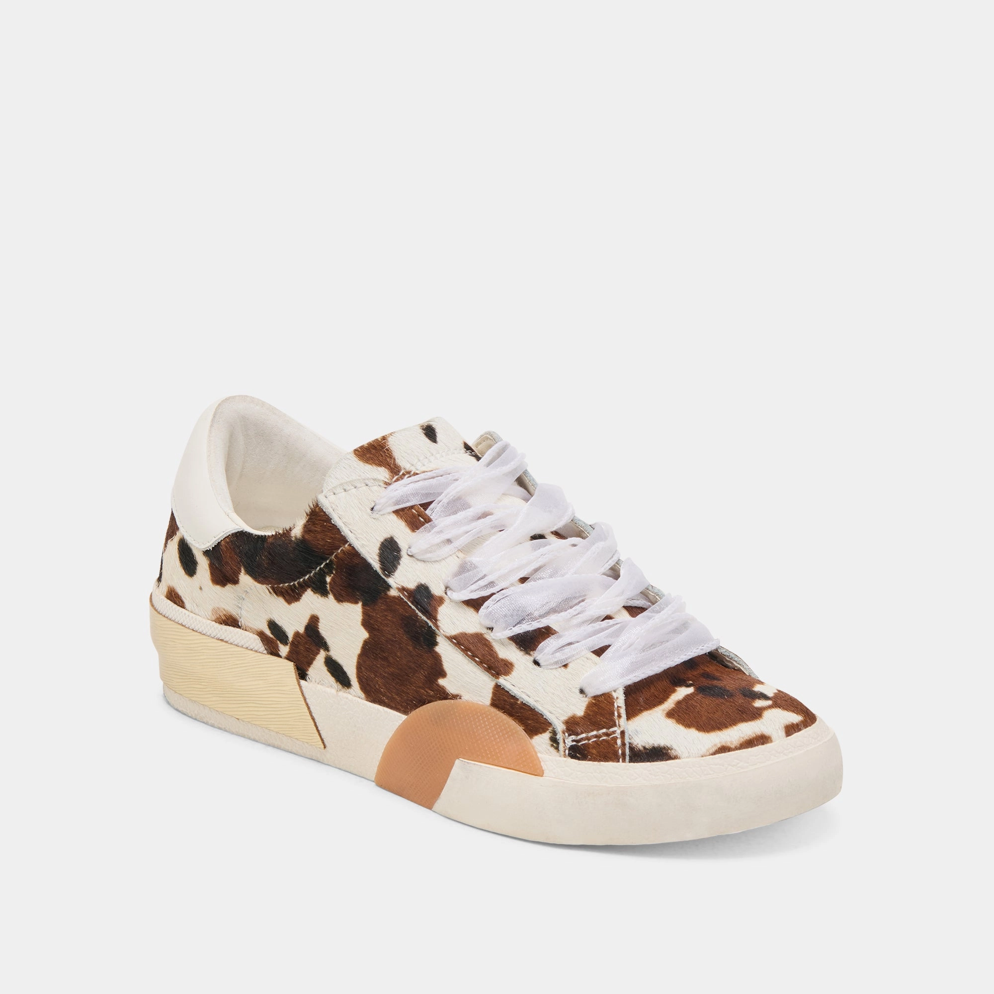 Washable ZINA SNEAKERS COCOA TAURUS CALF HAIR