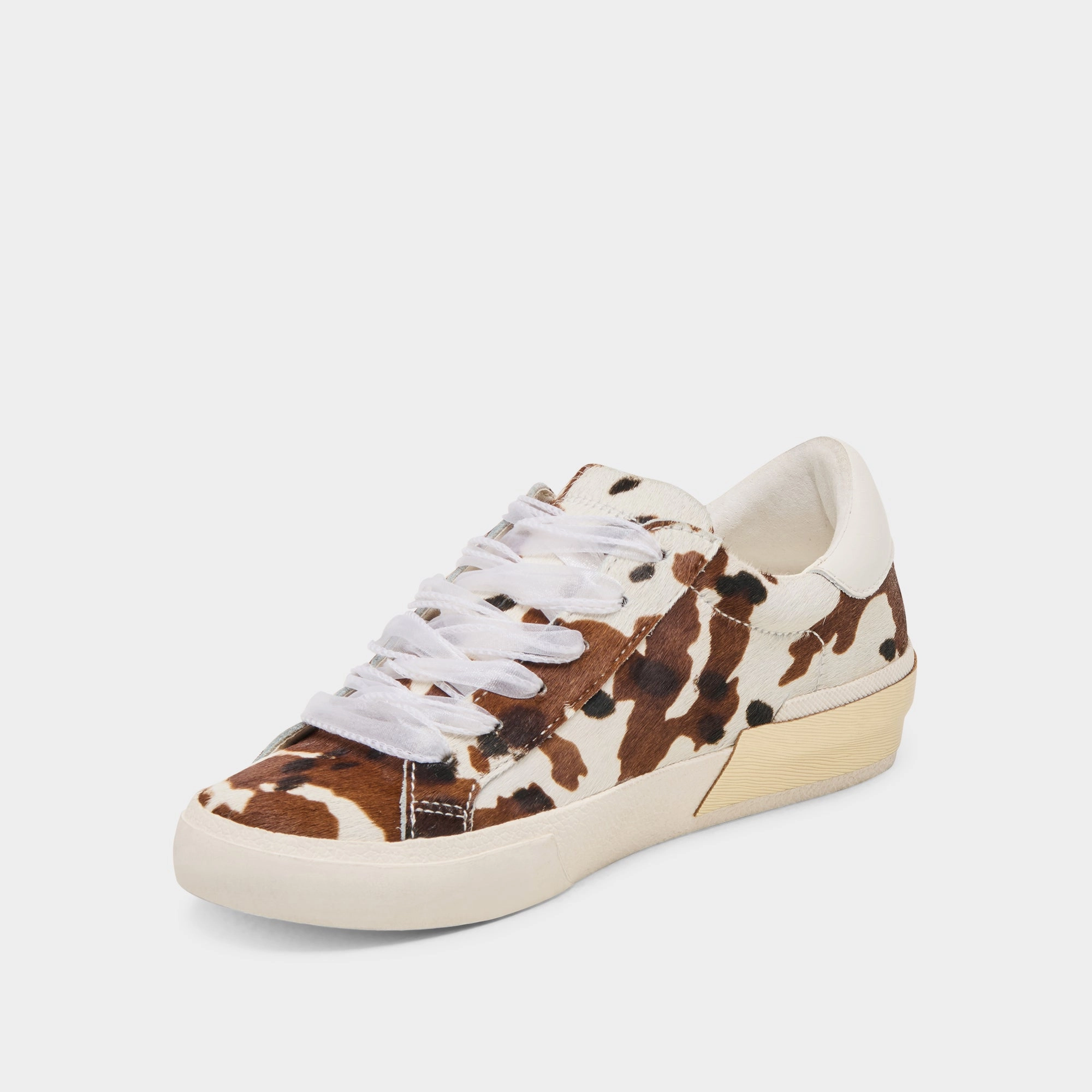 Shock Dispersing Plate Motion Vibe ZINA SNEAKERS COCOA TAURUS CALF HAIR