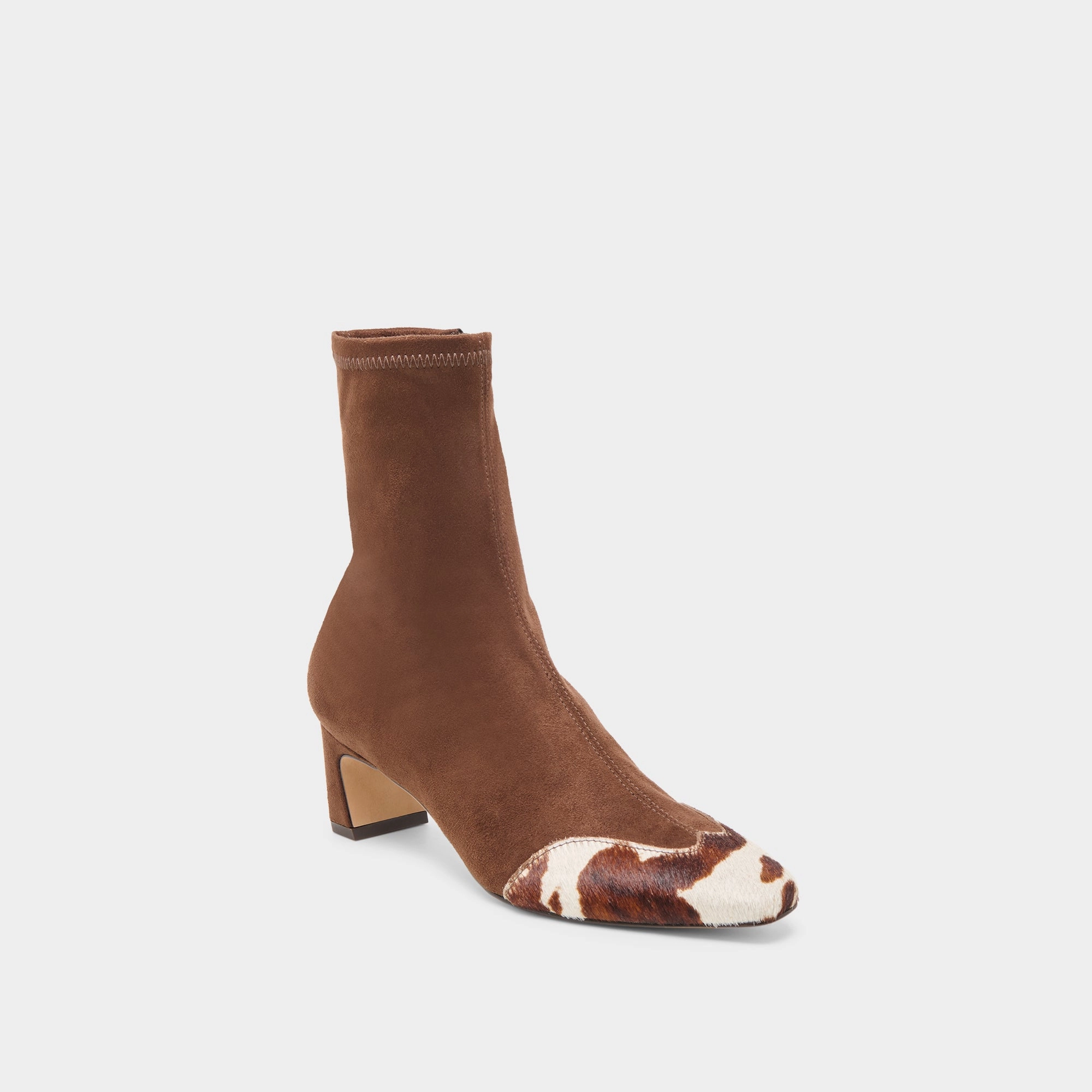 ANIKA BOOTS DK BROWN MULTI STELLA SUEDE Canvas Material