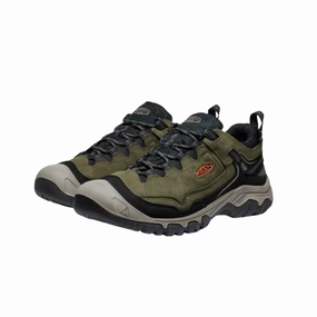 Sturdy Fit Hiking Snow Grip Men's Targhee IV Waterproof - Dark Olive/Gold Flame (Regular Width)