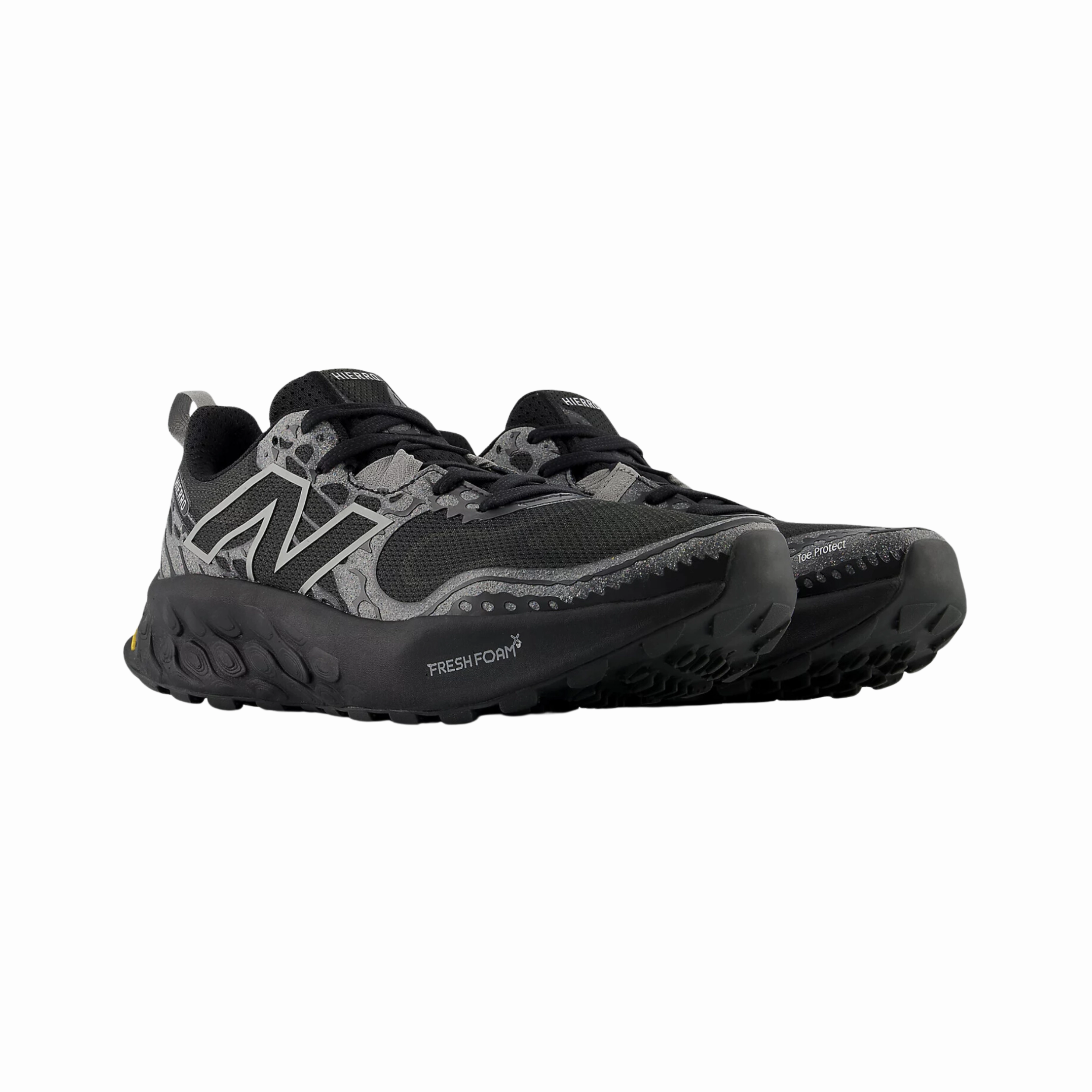 Outdoor Road Men's Fresh Foam X Hierro v8 - Black with Shadow Grey (D Width)