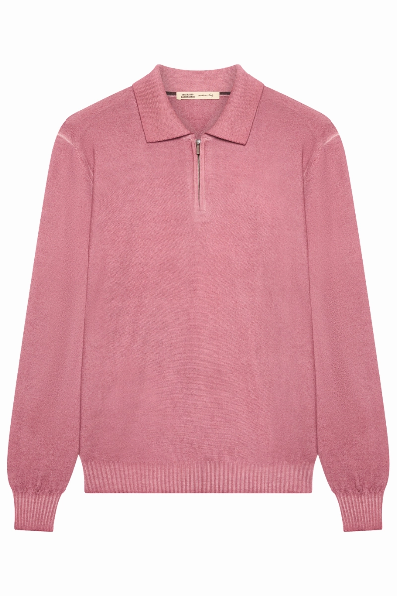 Zip Polo Knitwear Comfort