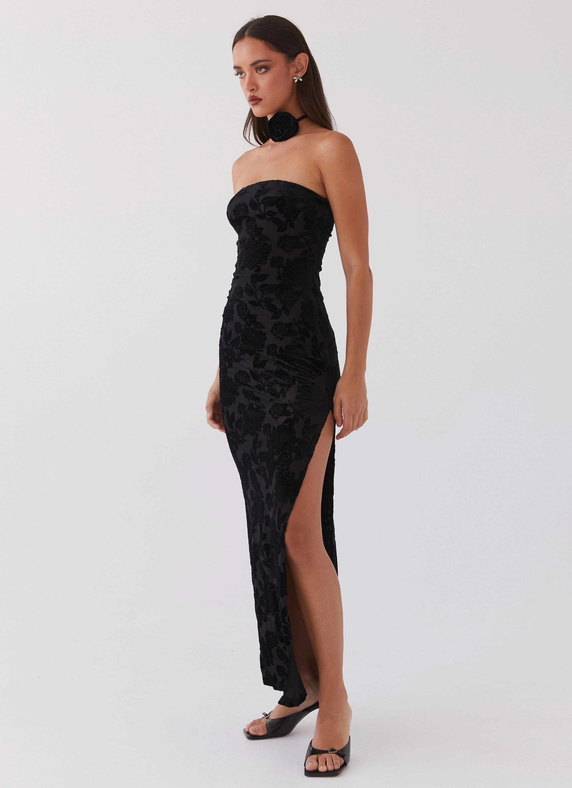 Trouble Love Maxi Dress - Black Classic and Chic