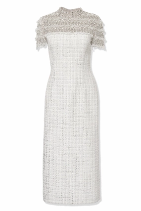 Tweed Midi Dress Handmade