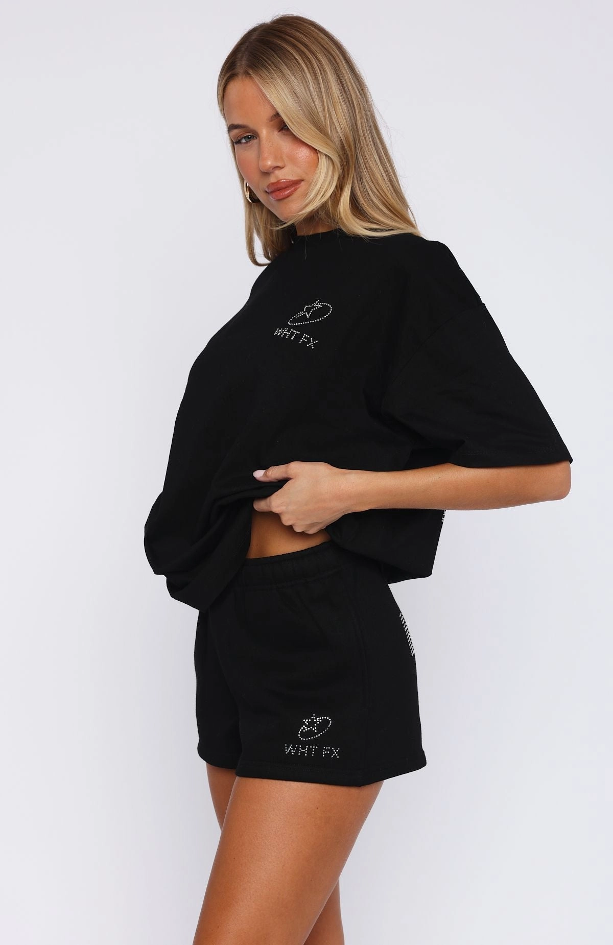 neon colors Style Choice Always Shining Lounge Shorts Black