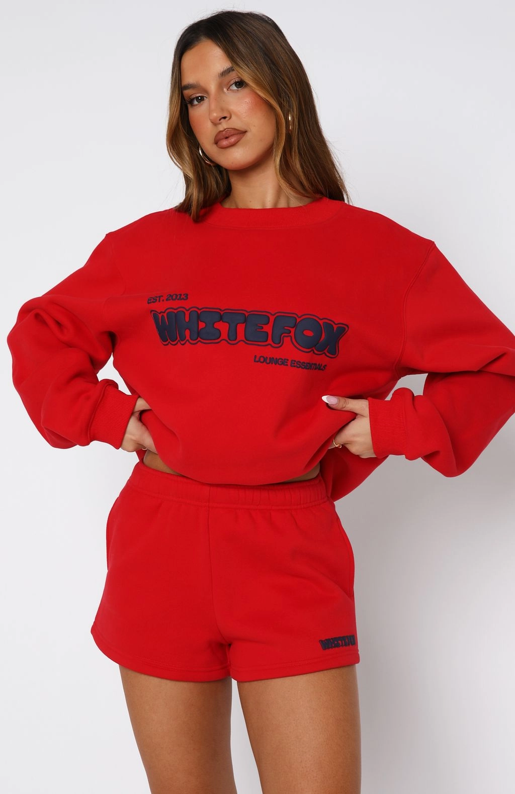 Give It A Try Lounge Shorts Red Frictionless Movement