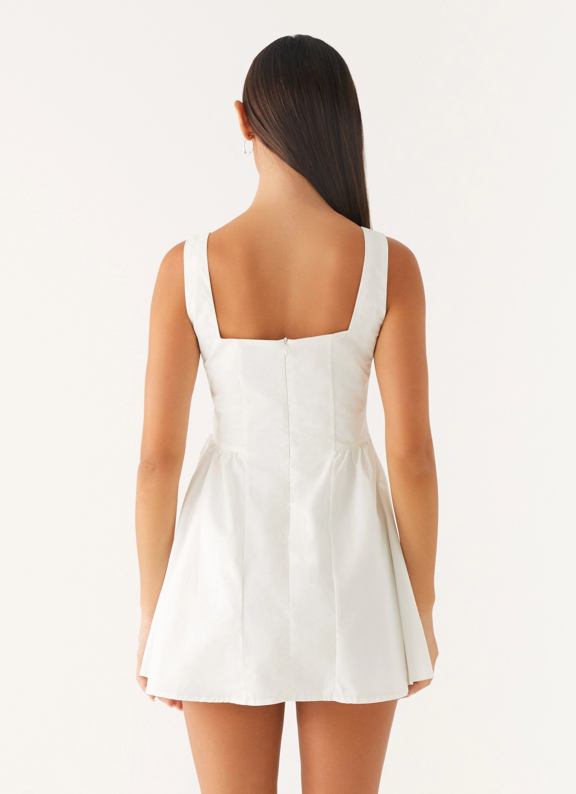 Pose Sweet Soft Fabric Unconditional Mini Dress - White
