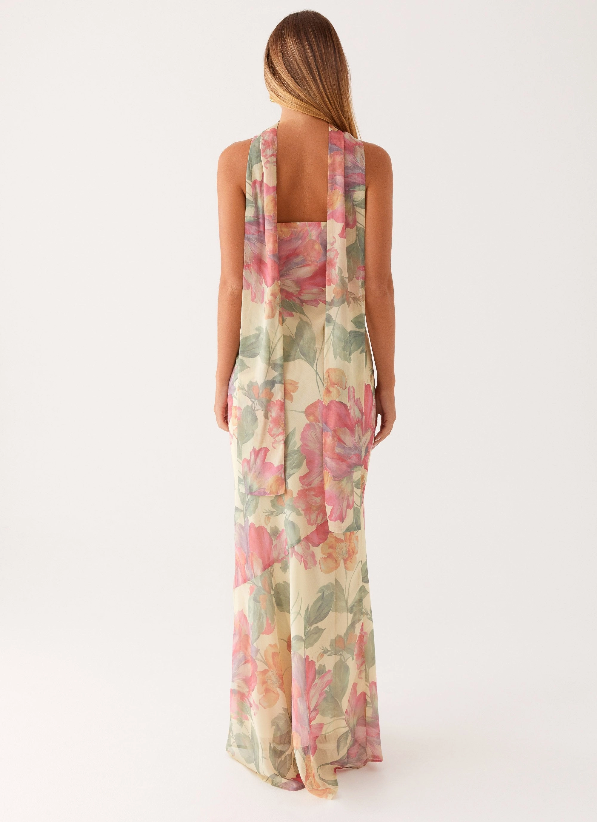 Under The Pagoda Maxi Dress - Yellow Peony All Wear