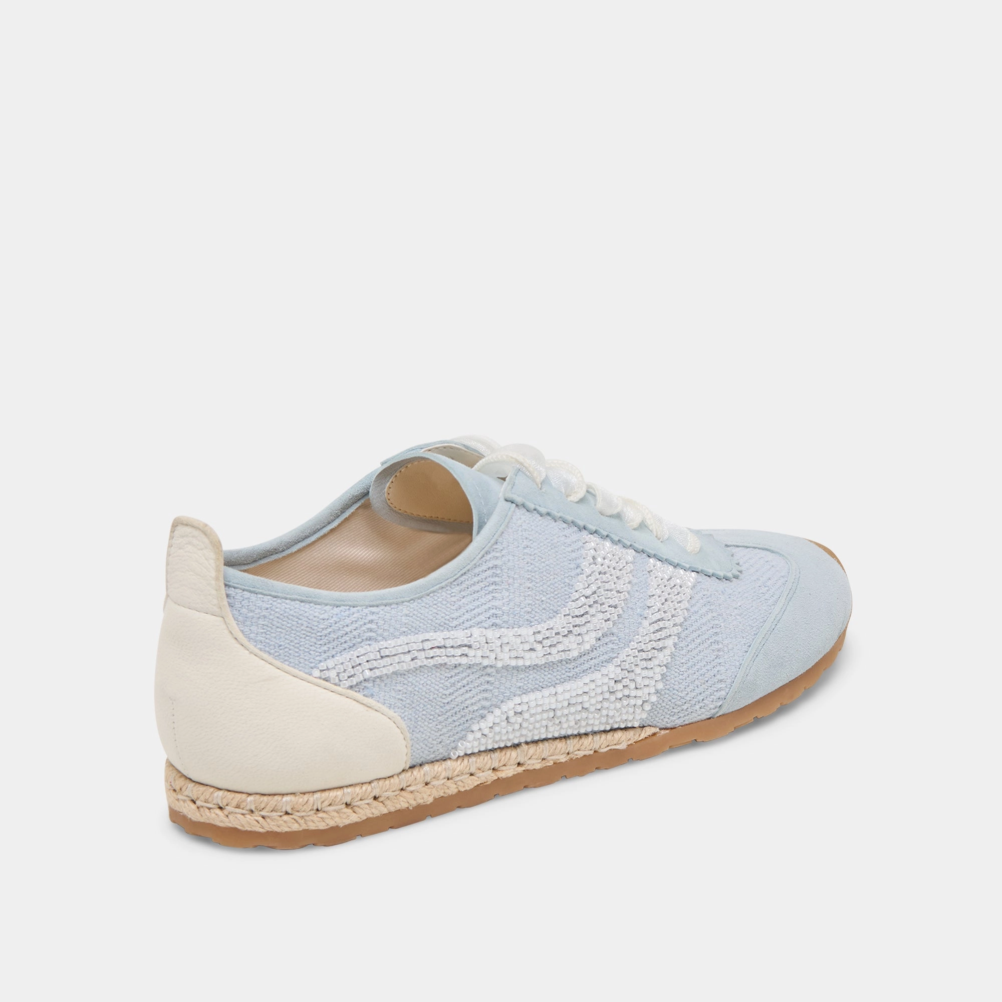 Waterproof Seams Smart Comfort DREAM BEAD SNEAKERS BLUE MULTI BURLAP